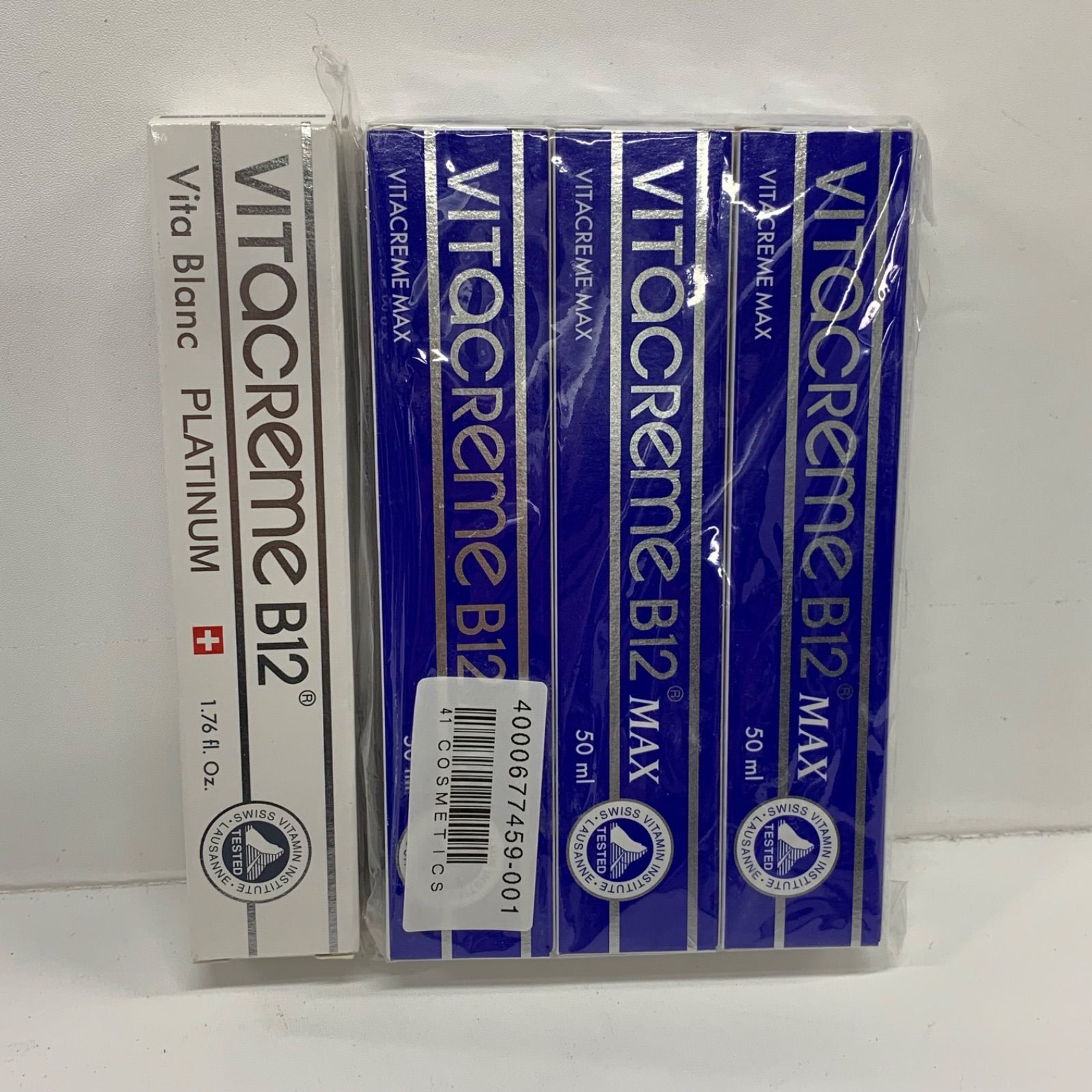 M4607 K VITACREME B12 ビタブランプラチナム 50ml・ビタクリームMAX 50ml×3 計4点セット