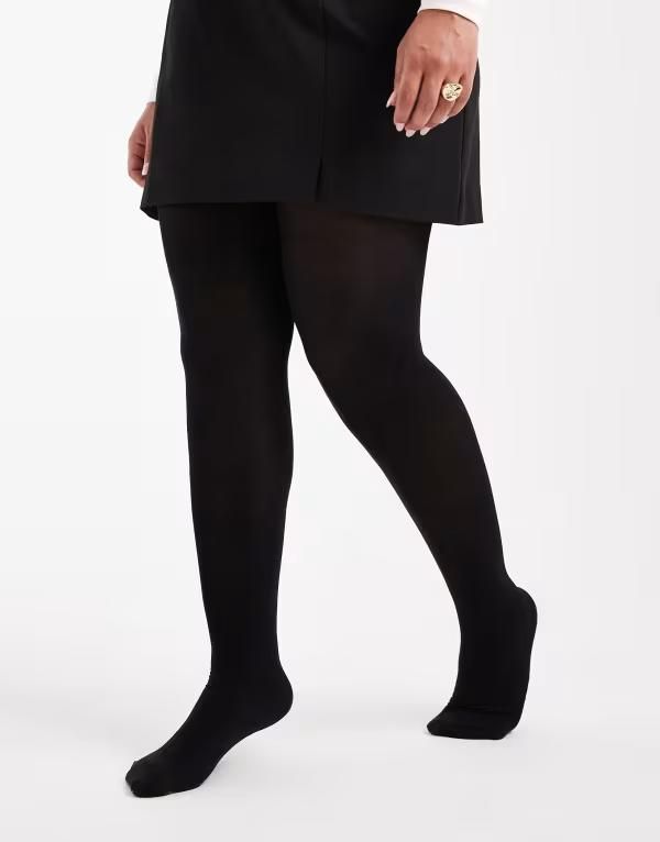 ヴェロモーダ レディース ボトムス レギンス Vero Moda Curve 2 pack 40 denier tights Black ブラック