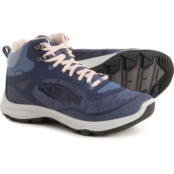 キーン レディース シューズ ブーツ・レインブーツ Keen Terradora Flex Mid Hiking Boots Waterproof For Women Vintage IndigoPeachy Keen インディゴ