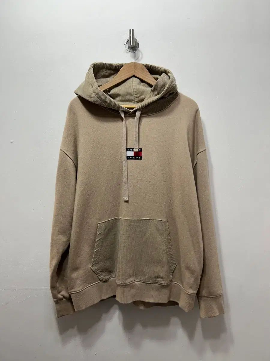 TOMMY JEANS トミー ジーンズ ベージュ コーデュロイ パーカー Tシャツ XXL