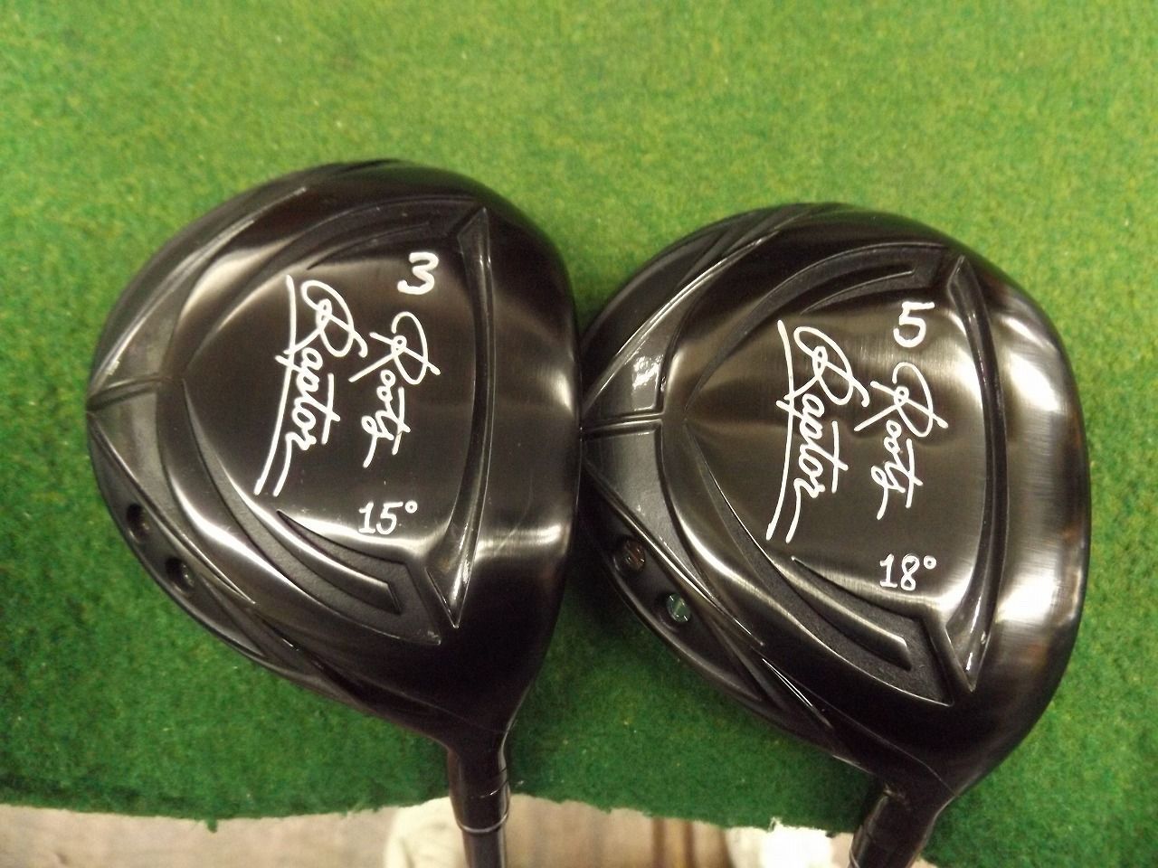 2870 ROOTS GOLF Raptor 3W+5Ｗ 純正カーボン Ｒ カバー有 セット ルーツゴルフ ラプター フェアウェイウッド ゴルフクラブ .2871