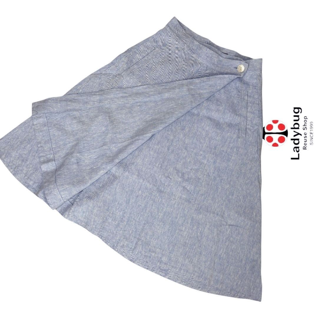 POLO RALPH LAUREN ポロラルフローレン リネンスカート ラップスカート