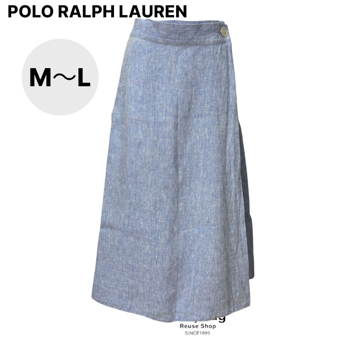 POLO RALPH LAUREN ポロラルフローレン リネンスカート ラップスカート
