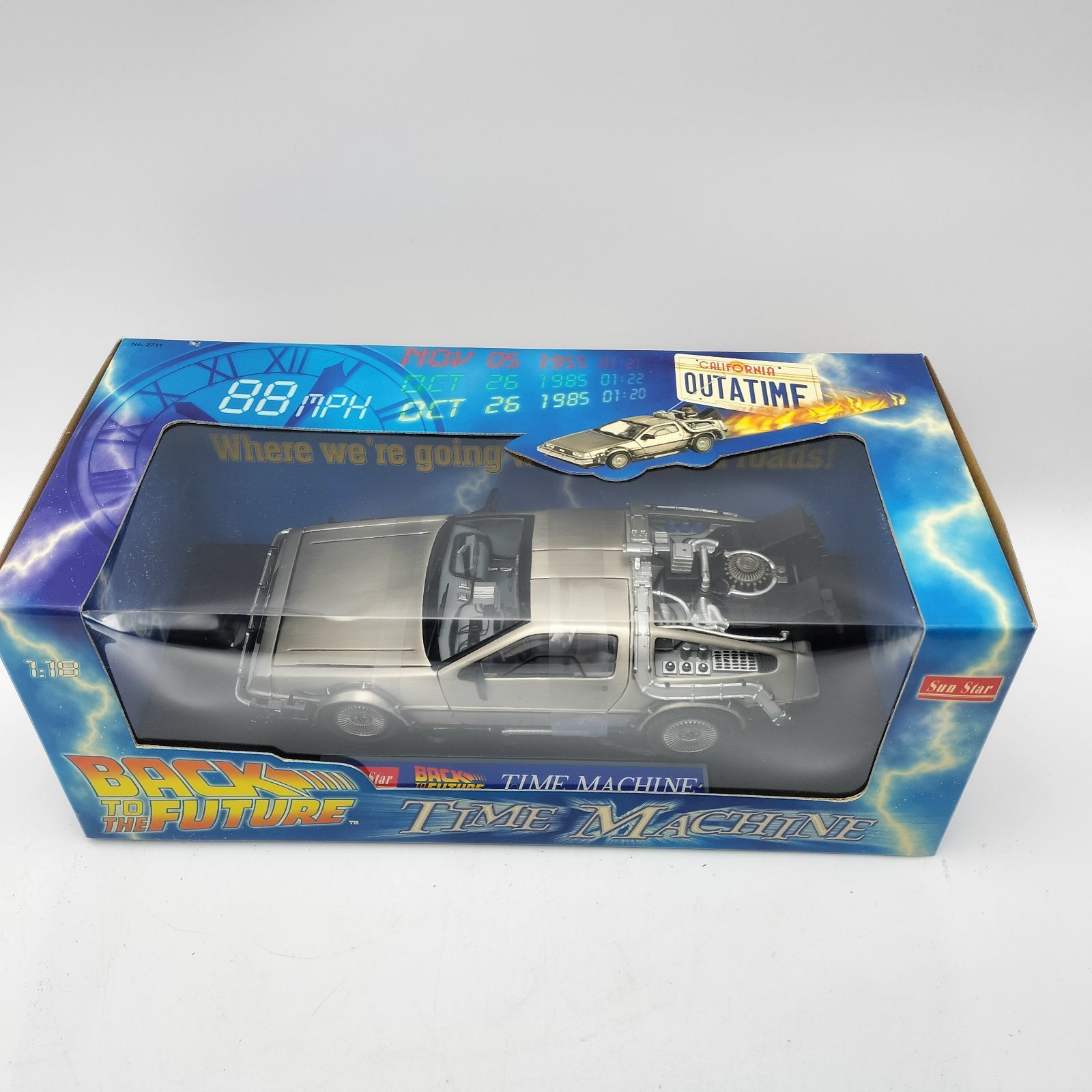 未開封テープ付】Sun Star 1/18 バック・トゥ・ザ・フューチャー 未開封テープ付】Sun Star 1/18 バック・トゥ・ザ・フューチャー