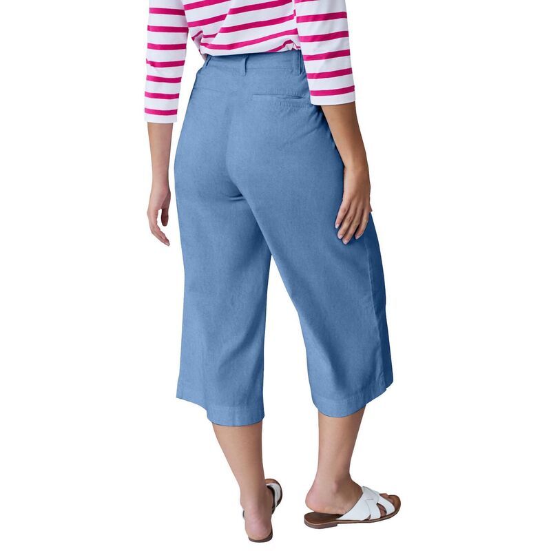 Ellos レディース ボトムス デニムパンツ プラスサイズ ジーンズ ellos Plusize Lightweight WideLeg Crop MidRise Jeans Medium Stonewash 11,866円