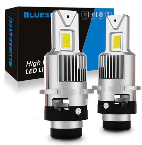 「2026年 新規改良」BLUESEATEC D2R led ヘッドライト 車検対応 D2R LEDバルブ 爆光 5倍明るさUP 20000LM 6500K ホワイト 35W*2 純正HID交換用 DC12Vファン付き 暗区なし 加工不要 キ 97b5be48