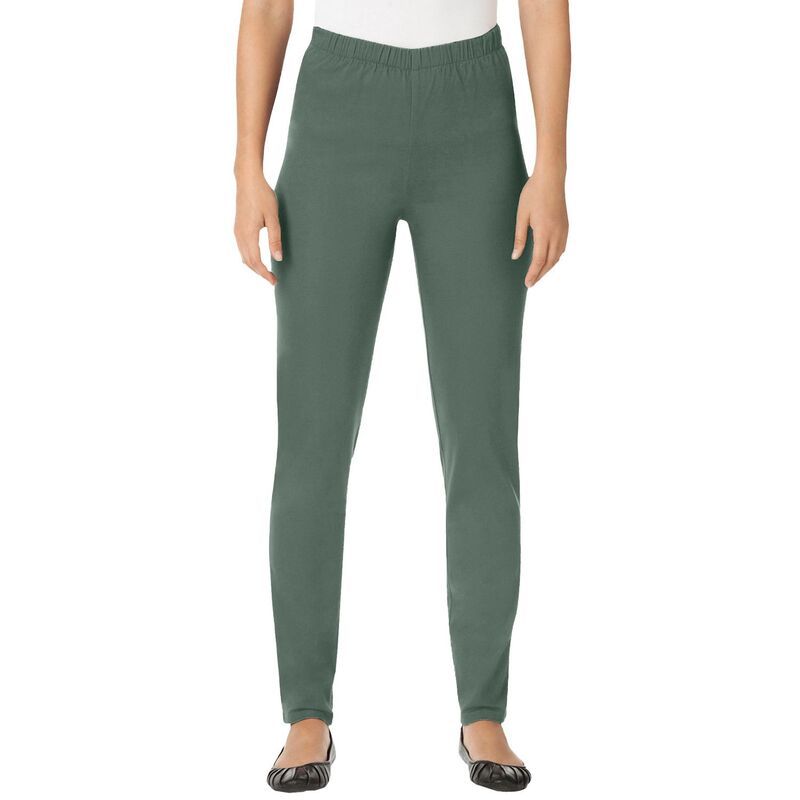 ウーマン ウィズイン レディース ボトムス カジュアルパンツ プラスサイズ プチ デニム Woman Within Plusize Petite Fineline Denim Jegging Pine デニム