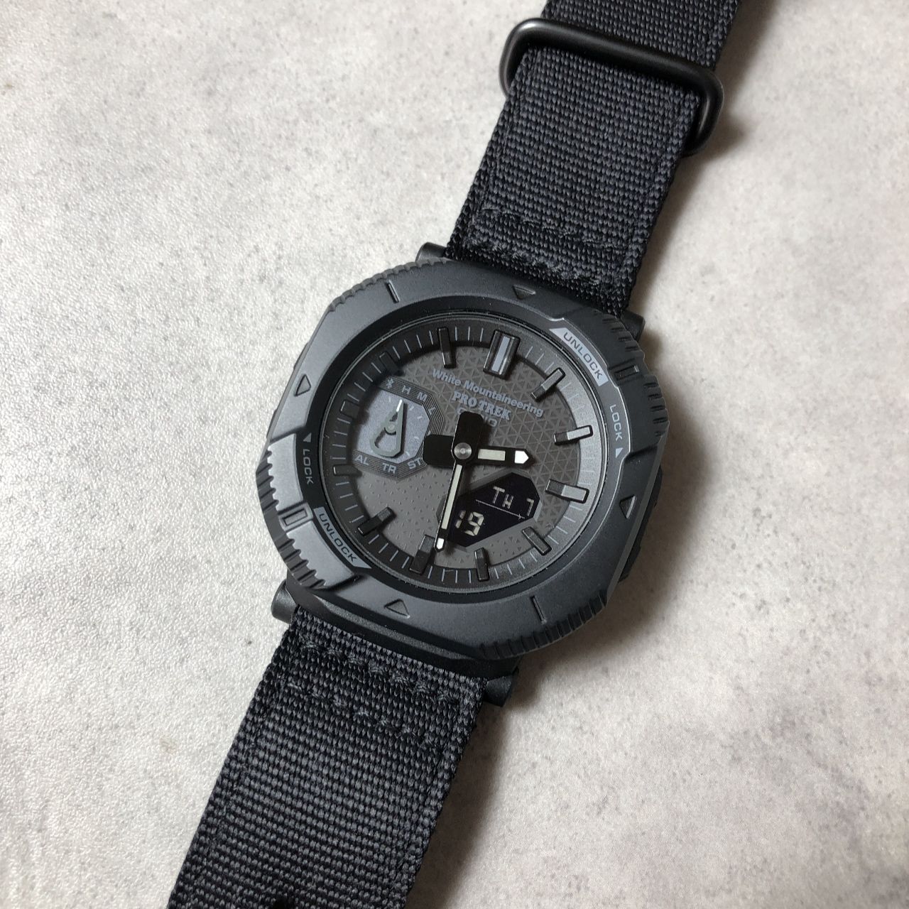PQ386◇PROTREK / White Mountaineering : PRJ-B001WM-1JR 腕時計 