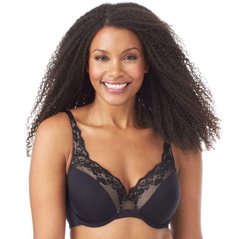 オルガ レディース アンダーウェア ブラジャー OlgaR by WarnersR Bras Cloud 9 FullFigure Underwire Bra GF7961A Black ブラック