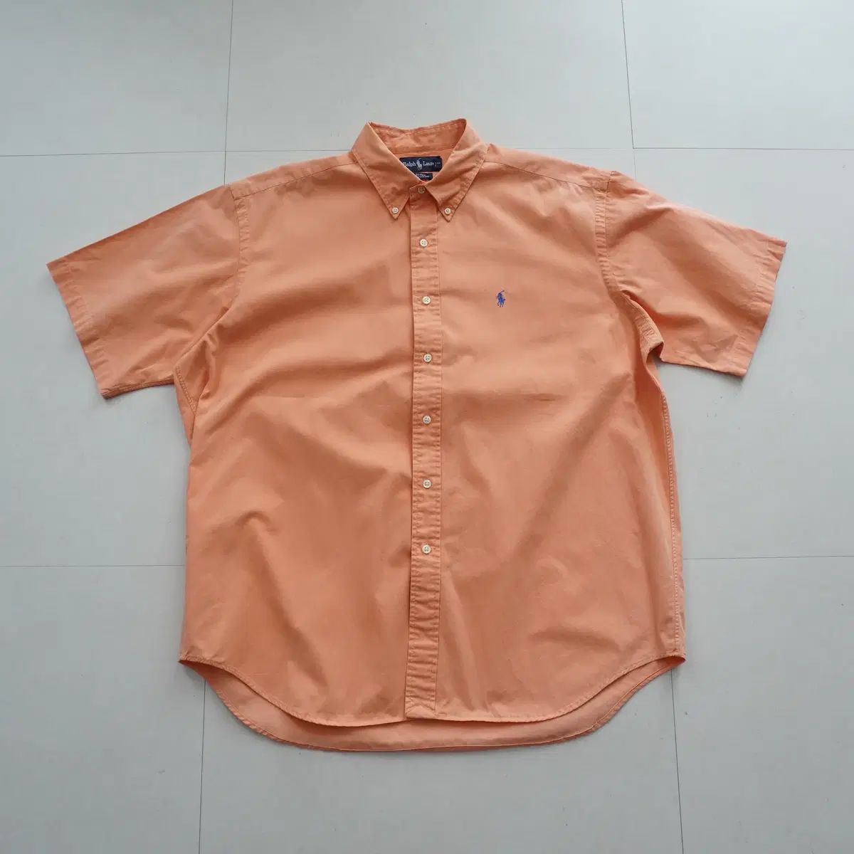 90s ポロラルフローレン ブレイク 半袖 シャツ XL