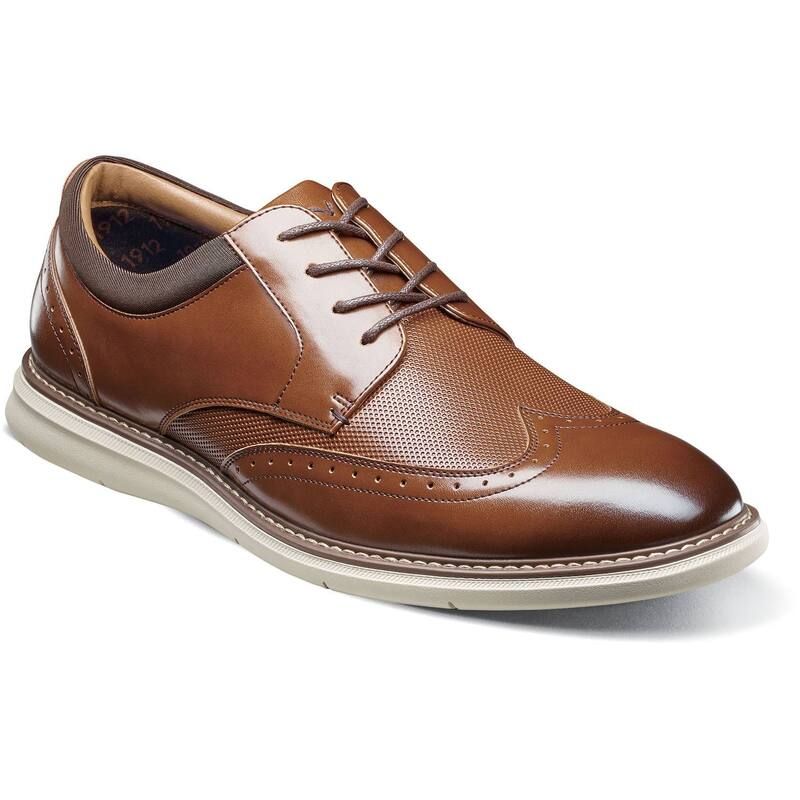 ノンブッシュ メンズ シューズ オックスフォード ウィングチップ Nunn Bush Chase Mens Wingtip Oxford Shoes Cognac Multi マルチカラー