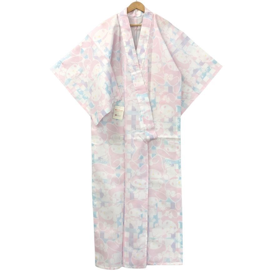 ふりふ 浴衣 サンリオ マイメロディ サイズL ピンク系【AFB13】【中古】