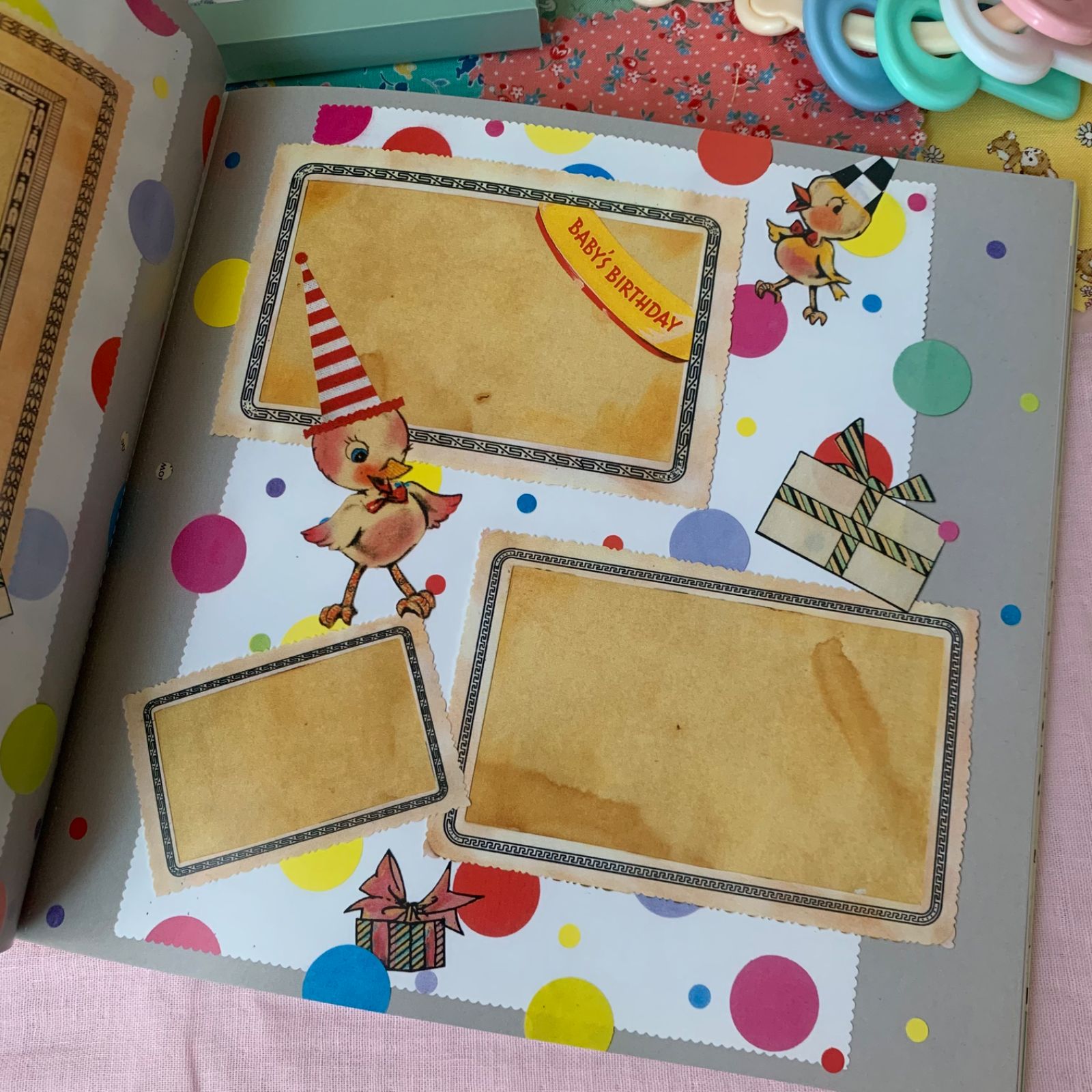 海外 ヴィンテージ風 洋書 スクラップブック ジャンクジャーナル