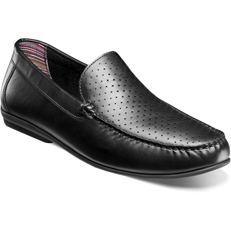 ステイシーアダムス メンズ シューズ スリッポン・ローファー Stacy Adams Conroy Mens Moc Toe SlipOn Shoes Black ブラック