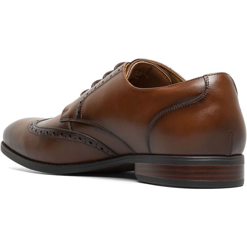 ステイシーアダムス メンズ シューズ オックスフォード ウィングチップ Stacy Adams Nichols Mens Wingtip Oxford Shoes Cognac