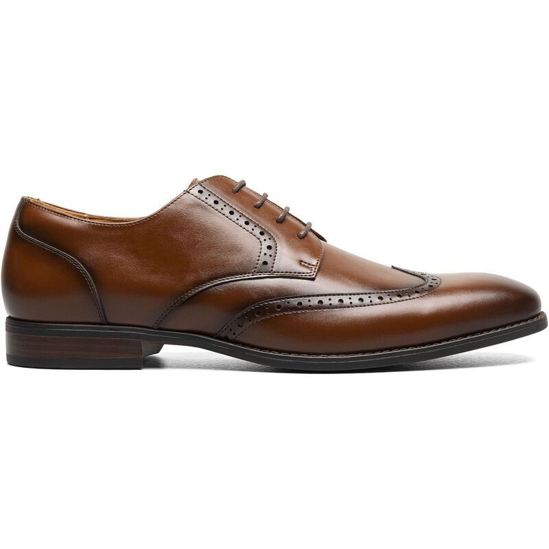ステイシーアダムス メンズ シューズ オックスフォード ウィングチップ Stacy Adams Nichols Mens Wingtip Oxford Shoes Cognac