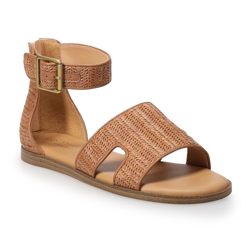 LC Lauren Conrad レディース シューズ サンダル ヒール LC Lauren Conrad Niviann Womensandals witheel Counter Cognac
