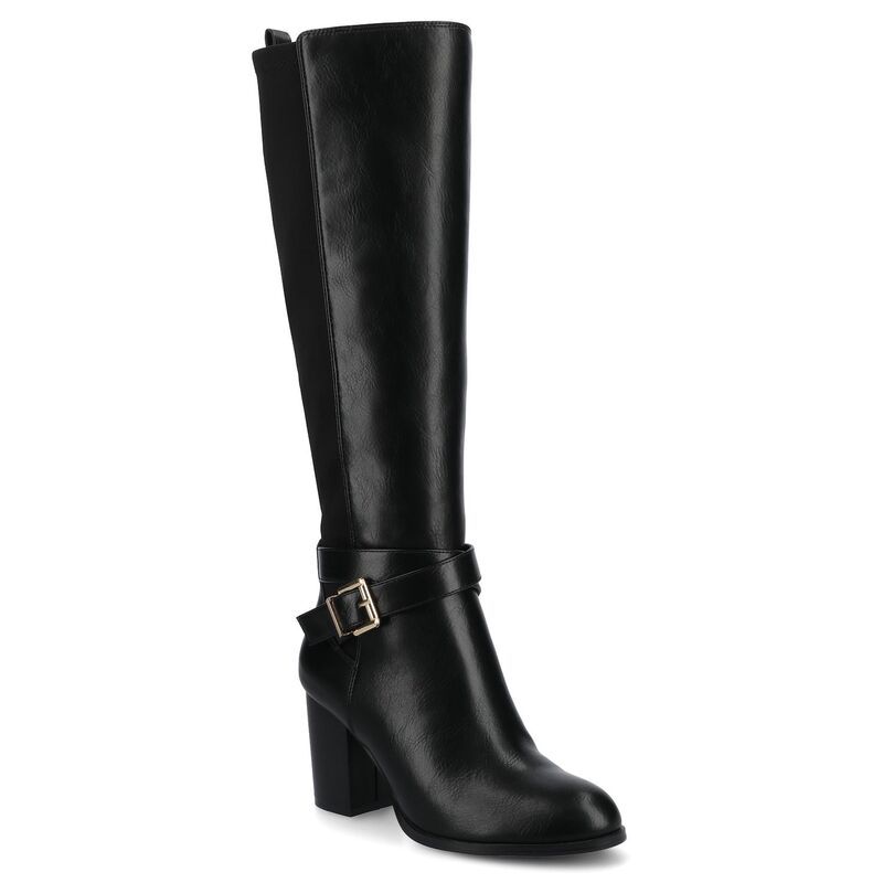 ジャーニー レディース シューズ ブーツ・レインブーツ Journee Avalonn Womens KneeHigh Dress Boots in Regular Wide Extra Wide Calf Black ブラック