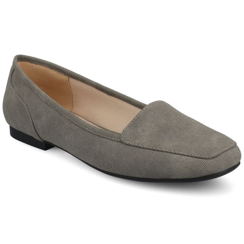 ジャーニー レディース シューズ サンダル Journee Noelia Womensquare Toe Ballet Flats In Regular Wide Width Gray グレー