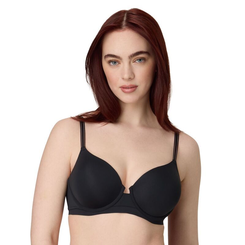 メイデンフォーム レディース アンダーウェア ブラジャー Maidenform Barely There Full Coverage Underwire Bra DM2500 Black ブラック