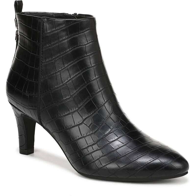 ライフストライド レディース シューズ ブーツ・レインブーツ LifeStride Glow Zip Womens Boots Black Croc ブラック