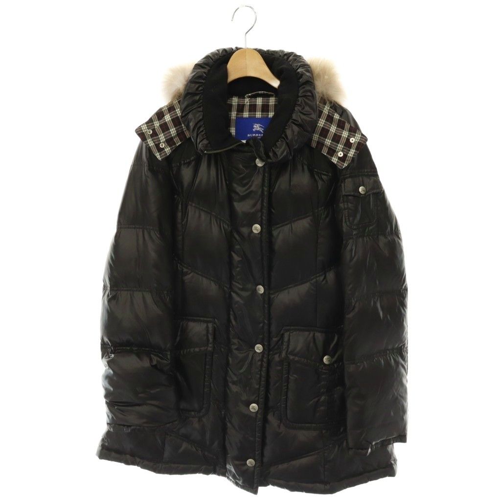 バーバリーブルーレーベル BURBERRY BLUE LABEL ダウンコート フード