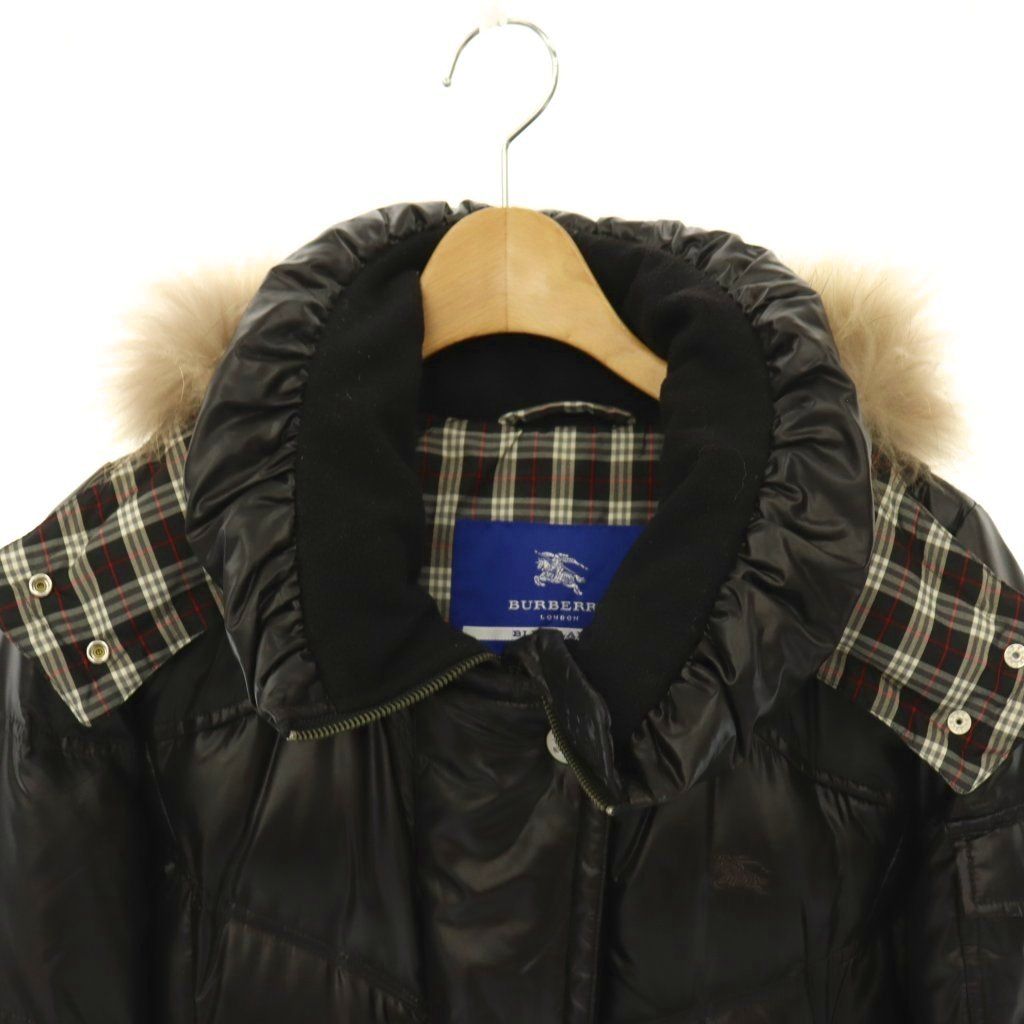 バーバリーブルーレーベル BURBERRY BLUE LABEL ダウンコート フード バーバリーブルーレーベル BURBERRY BLUE LABEL ダウンコート フード