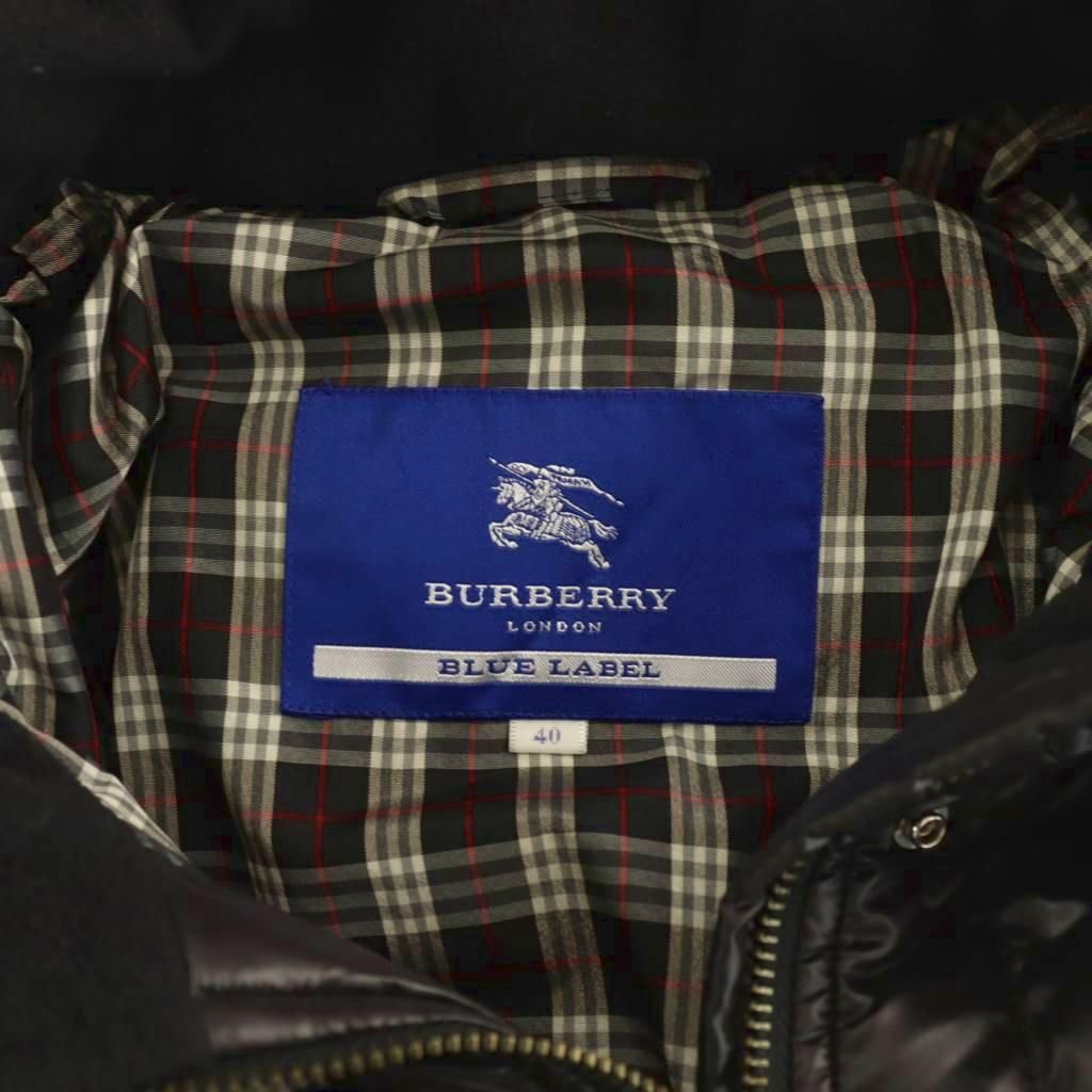 BURBERRY BLUE LABEL フード付きコート 40 バーバリーブルーレーベル BURBERRY BLUE LABEL ダウンコート フード