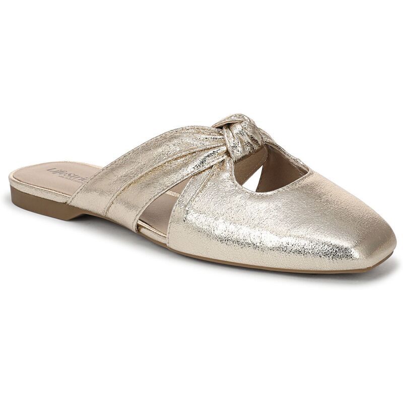ライフストライド レディース シューズ サンダル LifeStride Believe WomenslipOn Mules Gold ゴールド