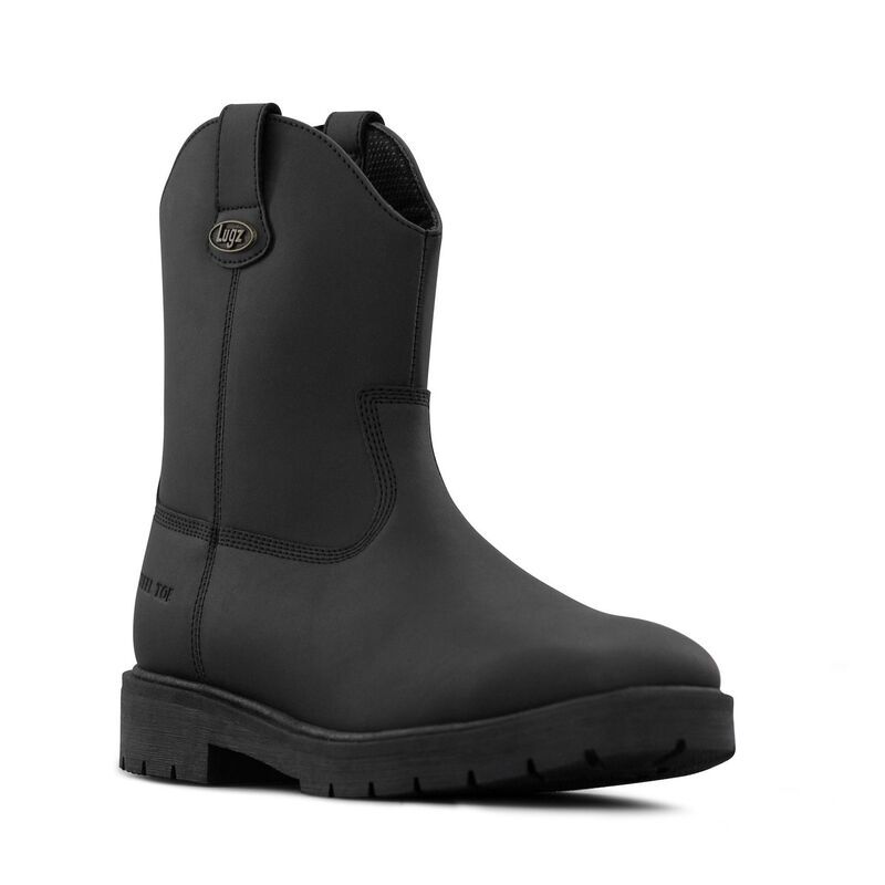 ラグズ メンズ シューズ ブーツ・レインブーツ Tシャツ Lugz Duster Mensteel Toe Boots Black ブラック