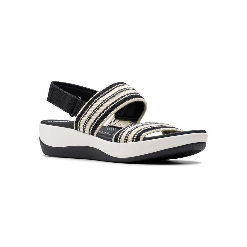 クラークス レディース シューズ サンダル Clarks Cloudsteppers Arla Stoll Womensandals Blackmulti