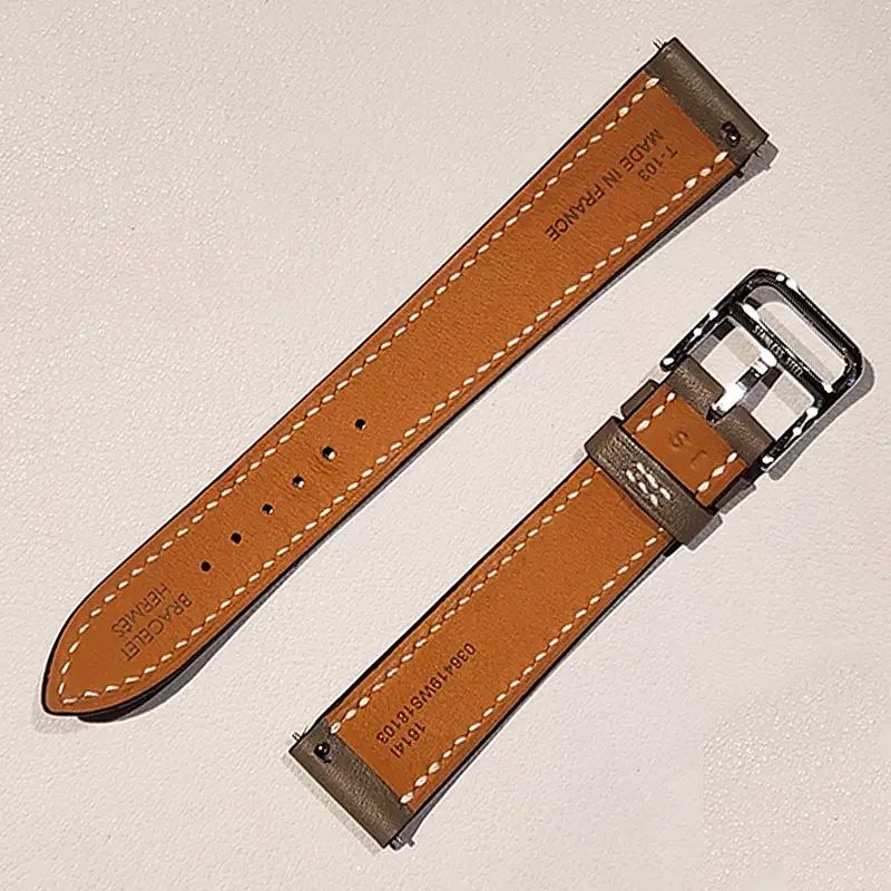 HERMESエルメス Hウォッチ用スモール 替えストラップ 新品同様 エルメス Hウォッチ スモール 25MM エトープ ストラップ U刻印 - メルカリ