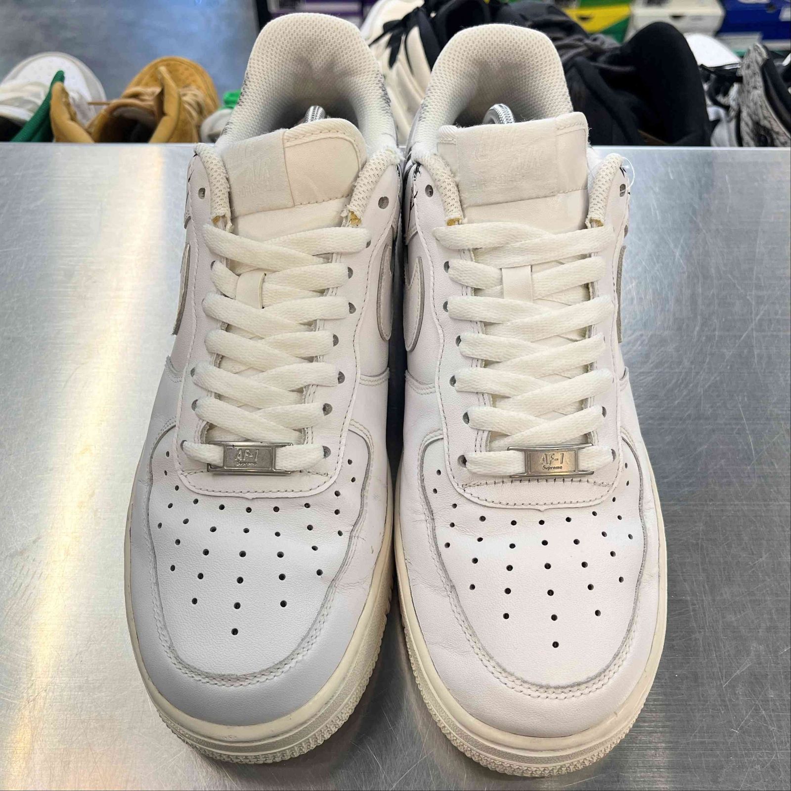 US9】 NIKE AIR FORCE 1 07 / SUPREME / CDG 923044-100 【中古】 箱有 