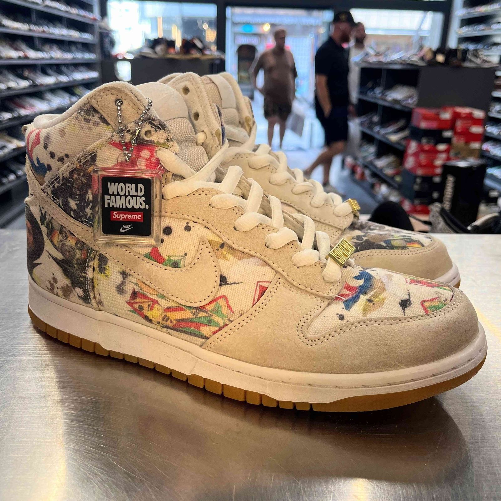 US9.5】 NIKE SB SB DUNK HIGH OG QS Supreme/Rammellzee FD8779-100 