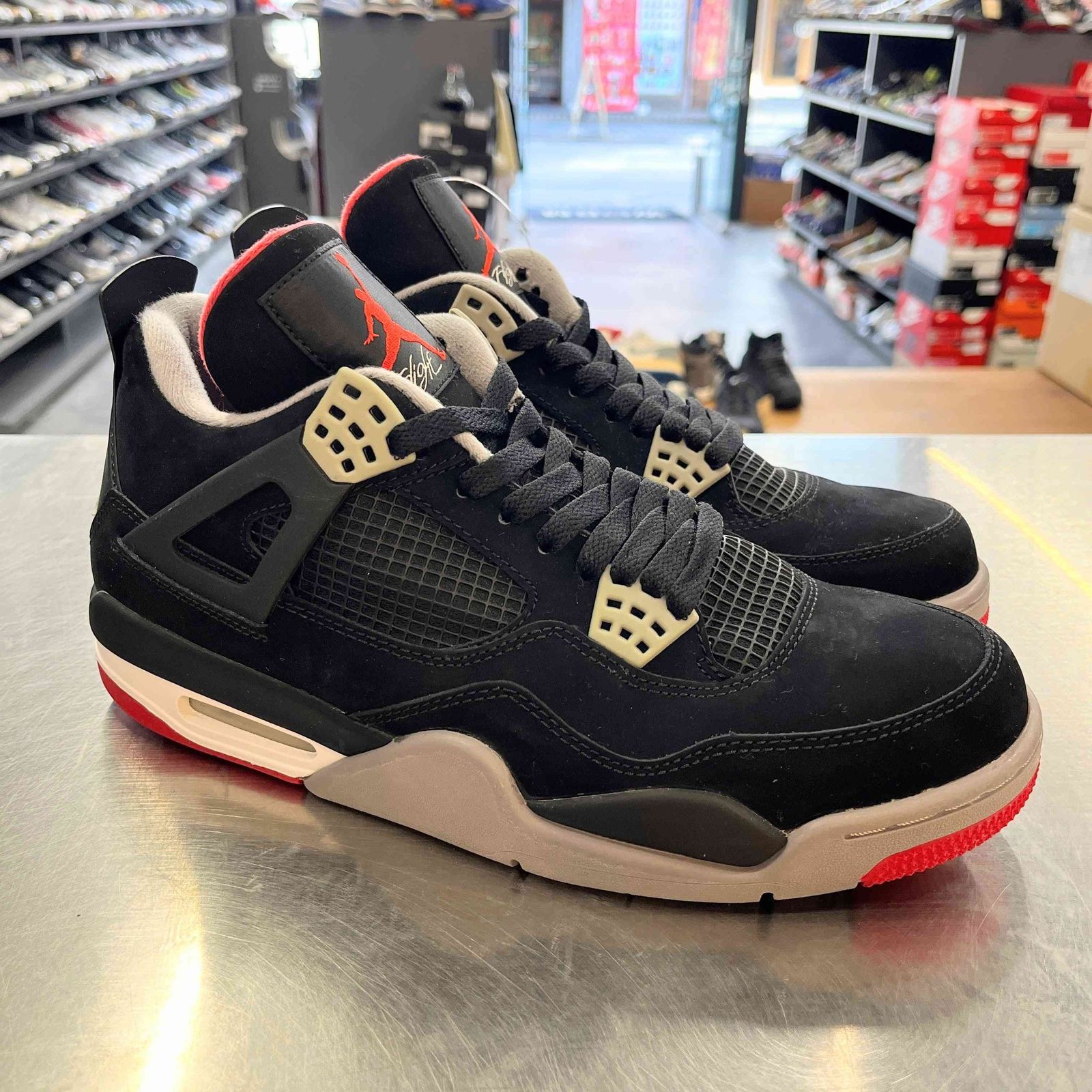 US10】 AIR JORDAN 4 RETRO BRED 308497-089 【中古】 箱有 - メルカリ