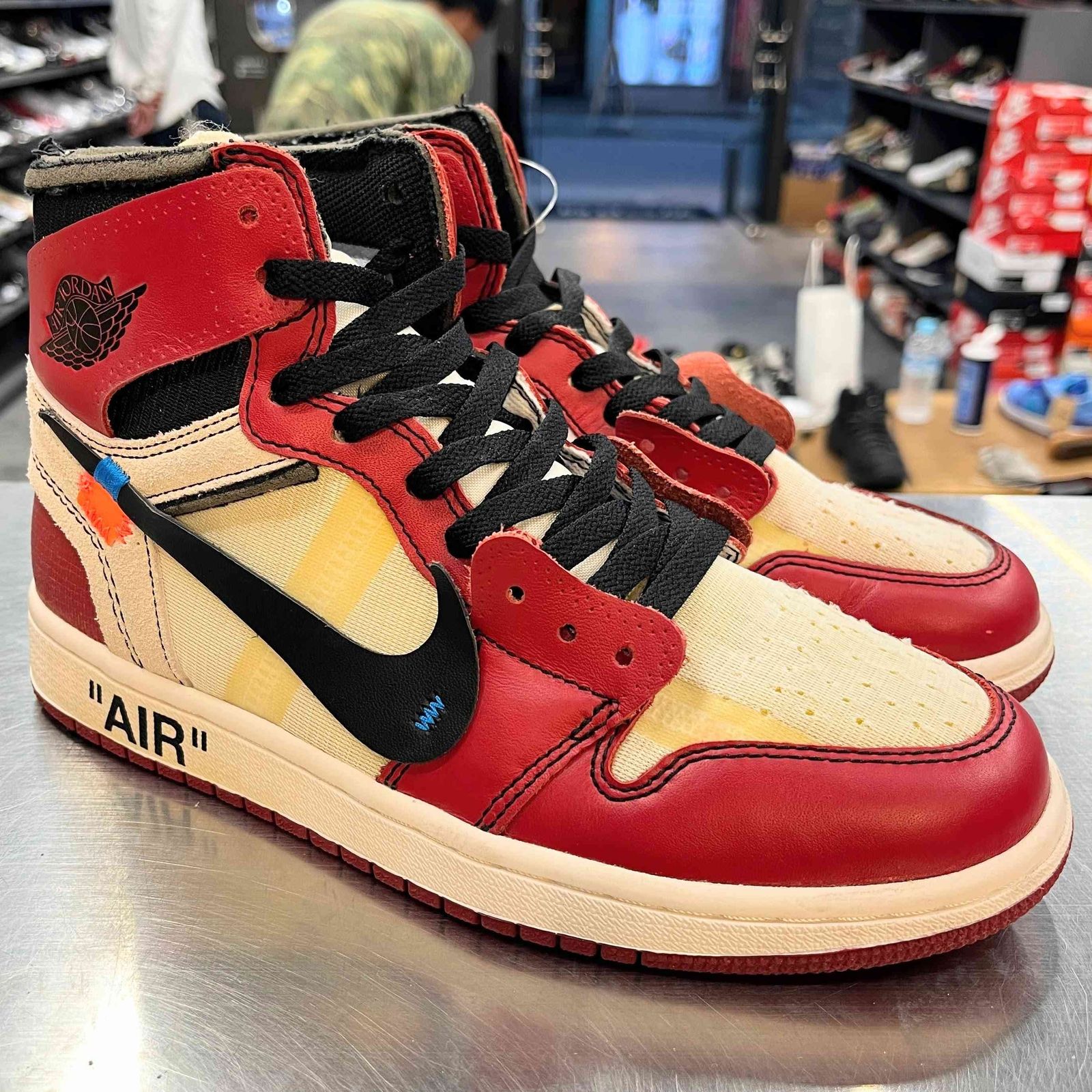 US7】 THE:10 AIR JORDAN 1 OFF WHITE AA3834-101 【中古】 箱有 