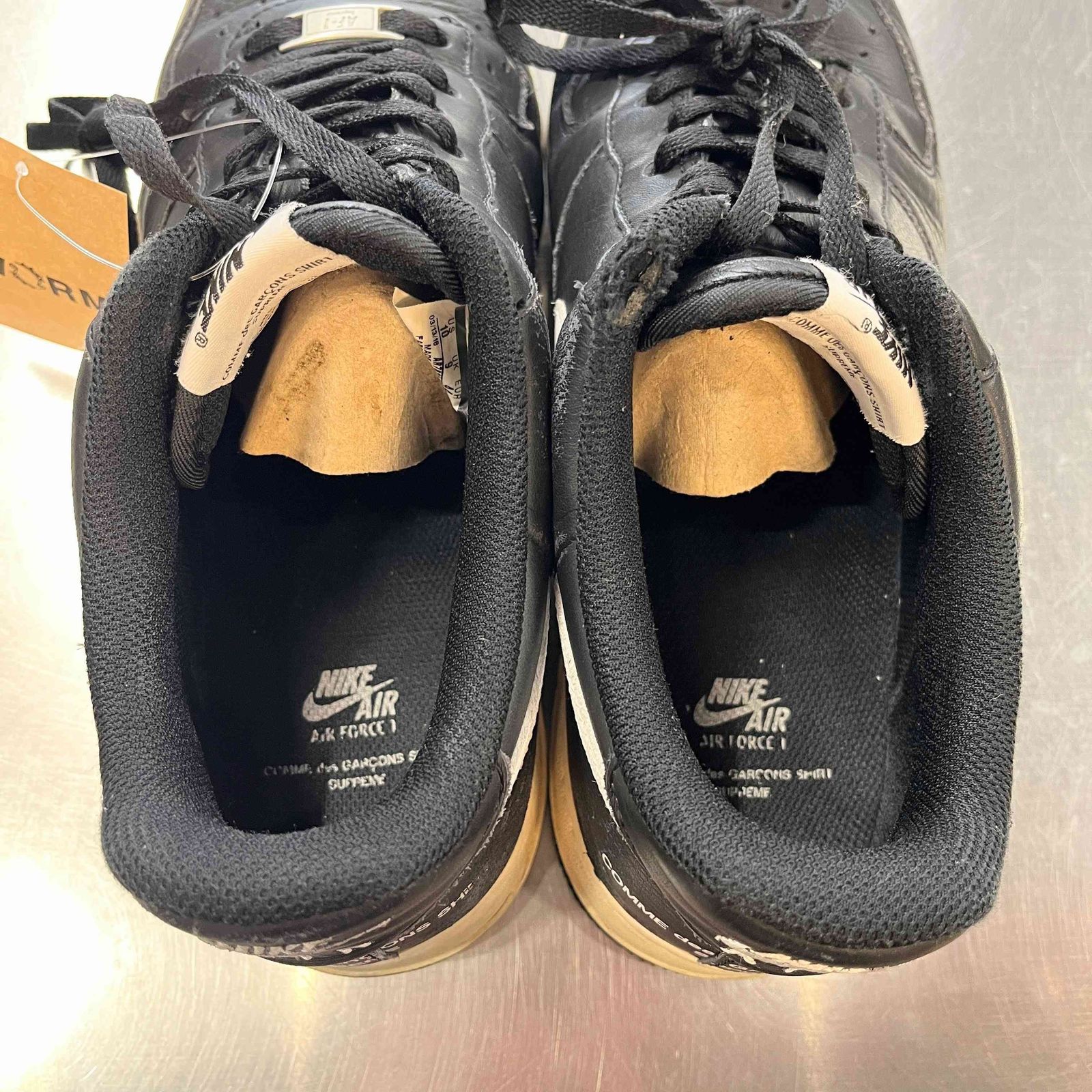 US10】 NIKE AIR FORCE 1 / SUPREME / CDG AR7623-001 【中古】 箱有 