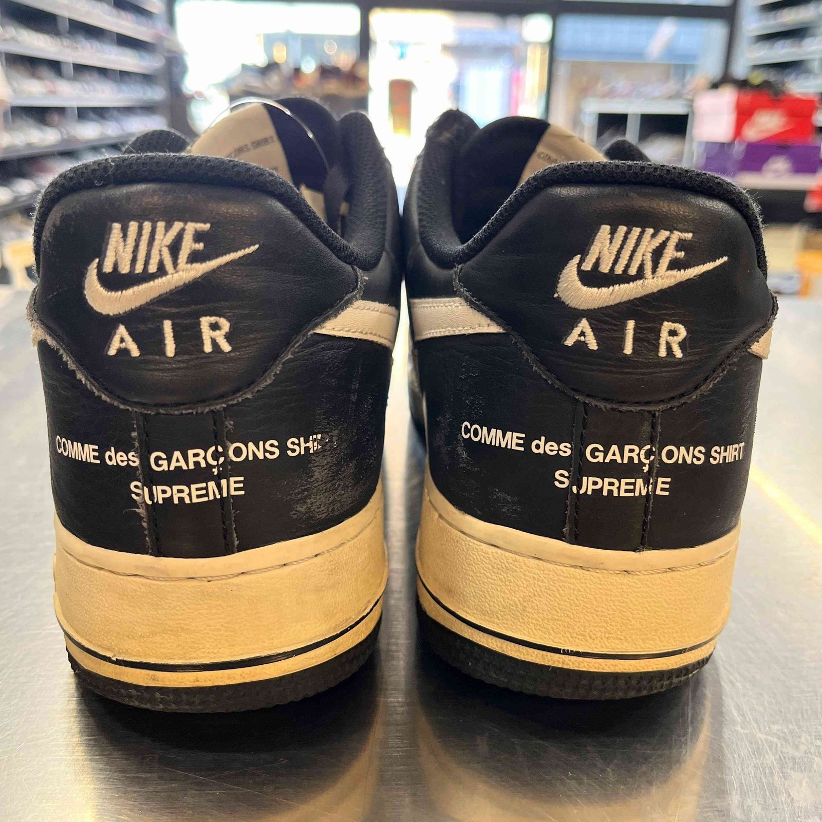 US10】 NIKE AIR FORCE 1 / SUPREME / CDG AR7623-001 【中古】 箱有 