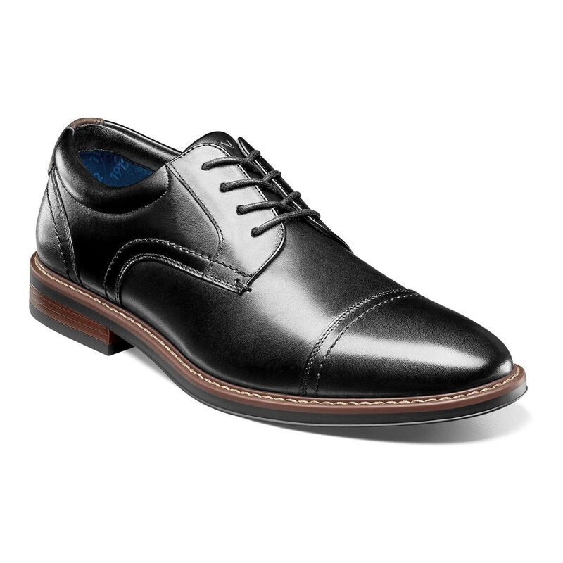 ノンブッシュ メンズ シューズ オックスフォード キャップ Nunn BushR Centro Flex Cap Toe Mens Oxfordresshoes Black ブラック