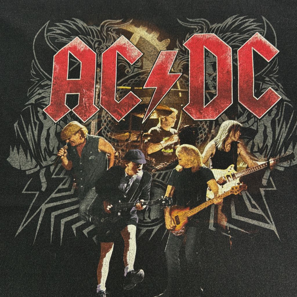 00年代 ACDC エーシーディーシー BLACK ICE TOUR ツアーTシャツ 