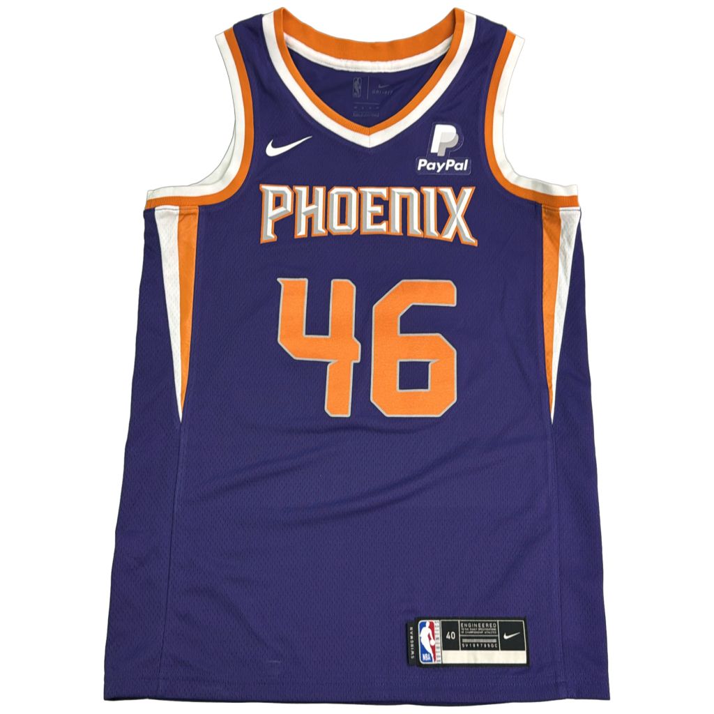 NIKE ナイキ NBA フェニックス・サンズ ゲームシャツ ユニフォーム プロチーム バスケ パープル(メンズ S)中古 古着 Y1158