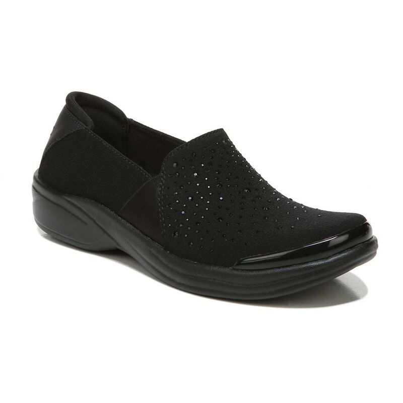 ビジーズ レディース シューズ サンダル Bzees Poppyseed Womens Rhinestone SlipOn Shoes Black ブラック
