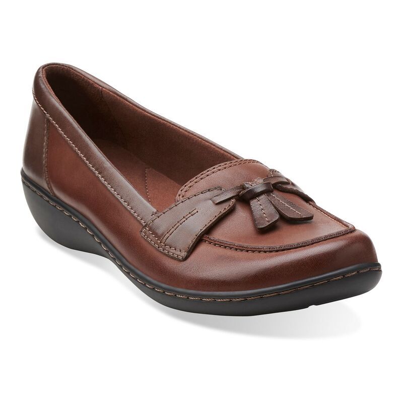クラークス レディース シューズ サンダル ローファー ClarksR Ashland Bubble Womens Loafers Brown Multi ブラウン