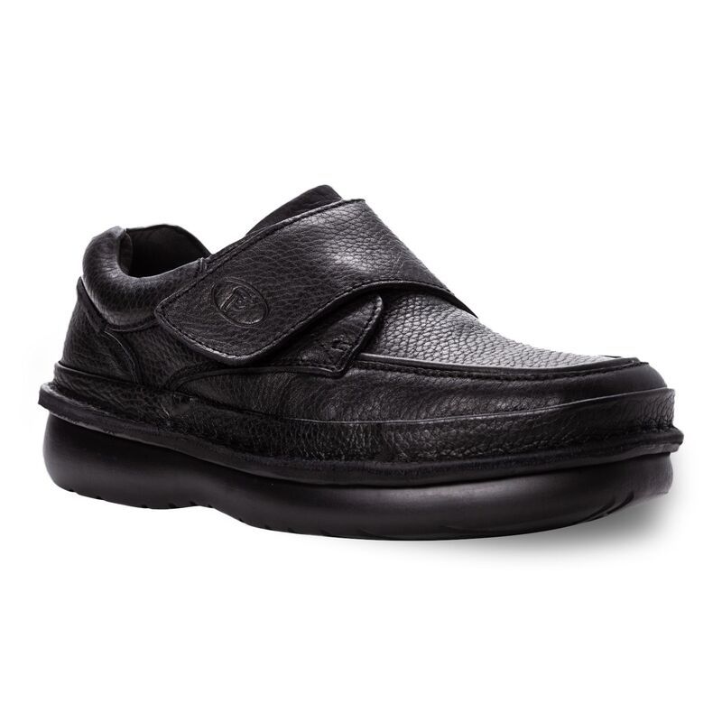 プロペット メンズ シューズ オックスフォード スニーカー Propet Scandia Strap Mensneakers Black ブラック