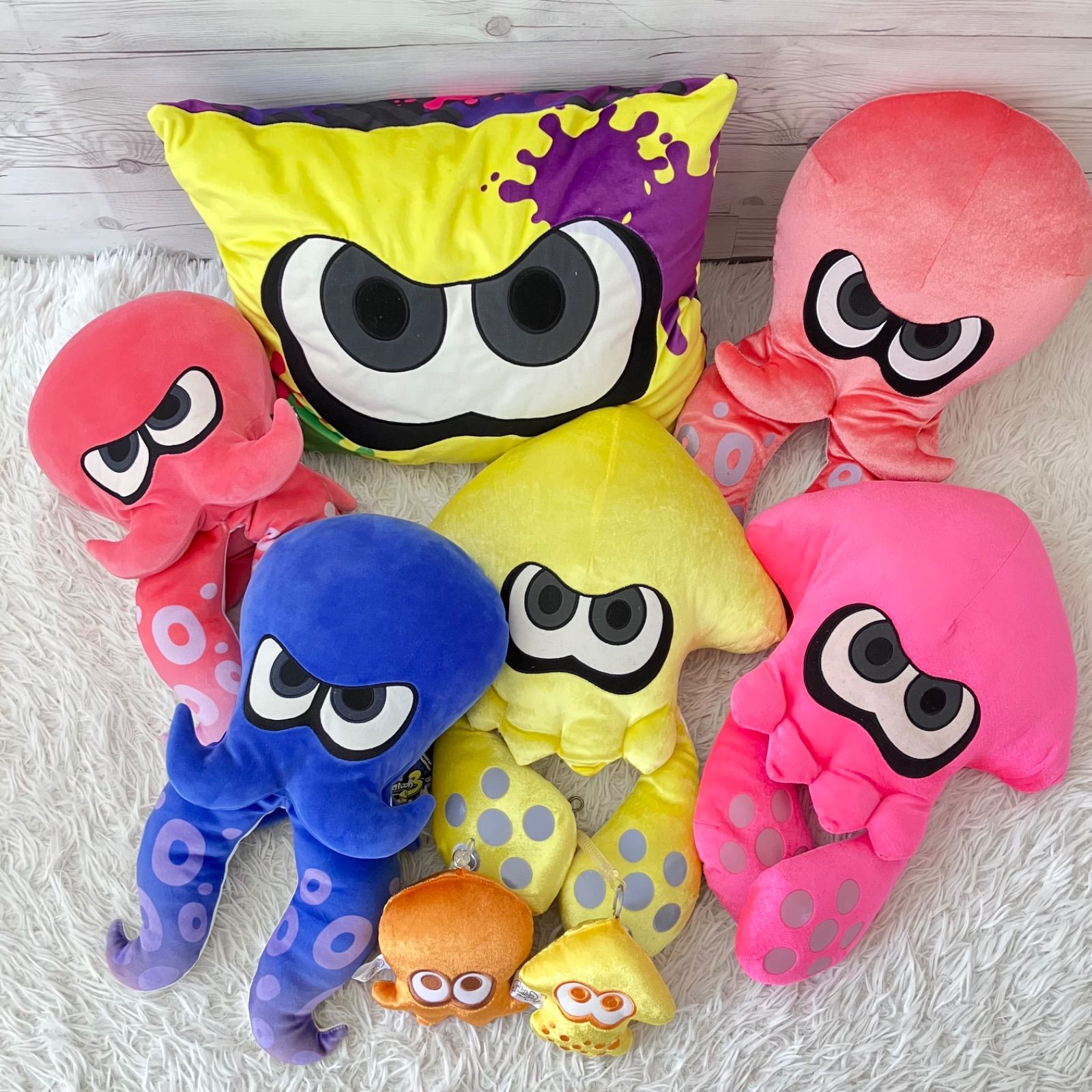 スプラトゥーン ぬいぐるみ イカ タコ 任天堂 Splatoon クッション 8点