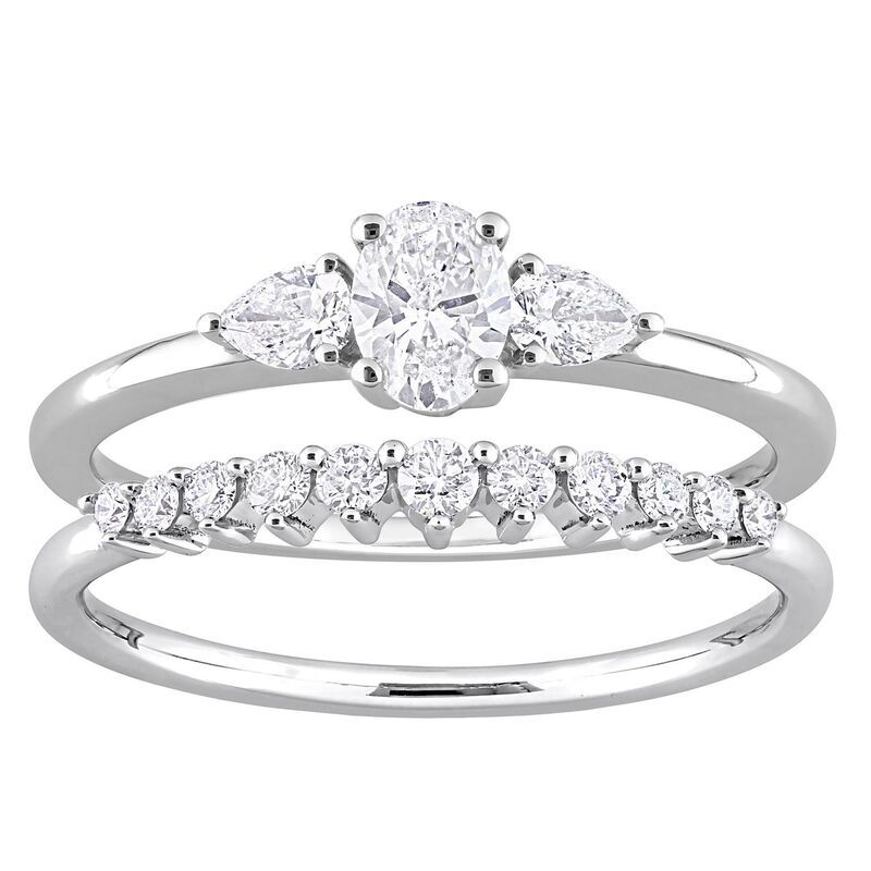 ステラ グレース レディース アクセサリー リング Stella Grace 14k White Gold 34 CaratW Diamond Bridal Ring Set 14k White Gold ホワイト