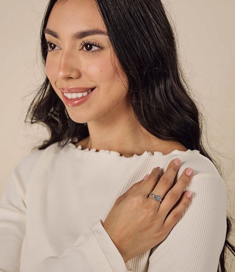 ジェームズ エイヴリー レディース アクセサリー 指輪 James Avery Monarch Butterfly Band Ring Sterling SilverBronze シルバー