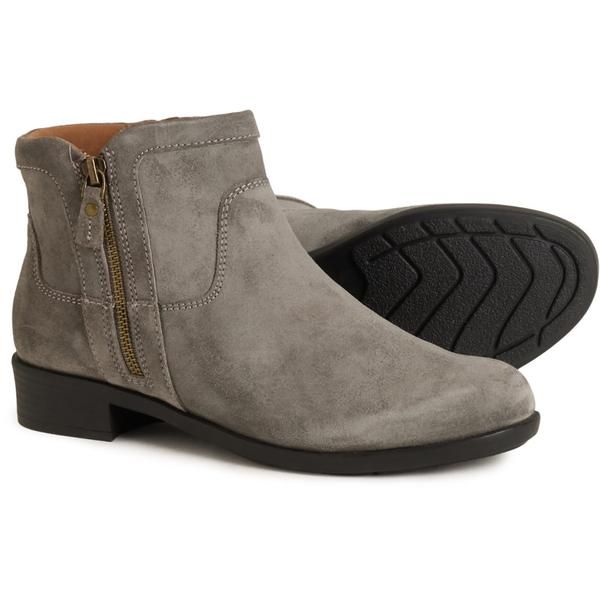 コブ ヒル レディース シューズ ブーツ・レインブーツ ギャザー スエード Cobb Hill Novela Ruched Booties Suede For Women Grey グレー