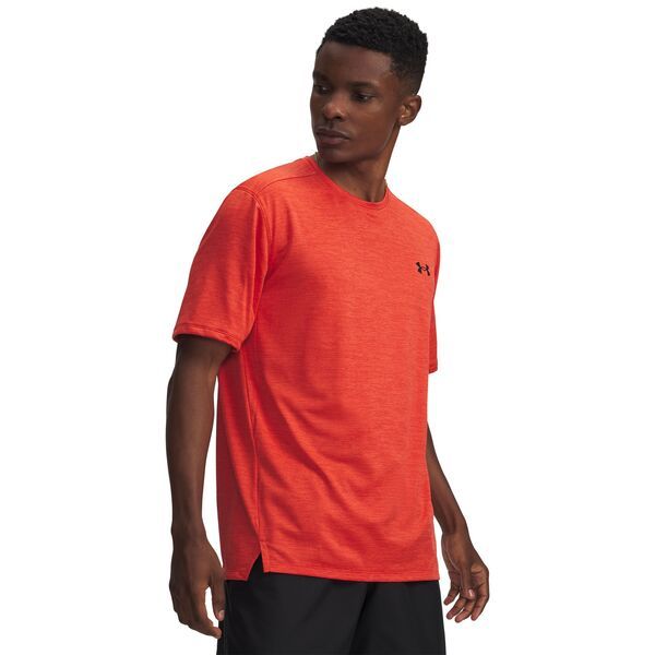 アンダーアーマー メンズ トップス シャツ Under Armour Mens Tech Vent Short Sleeve TShirt Venom RedBlack ブラック