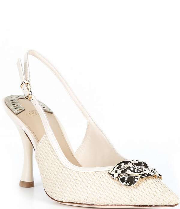 アントニオ メラーニ レディース シューズ ヒール Antonio Melani Kiraffia Ornament Slingback Pumpsweet Cream クリーム